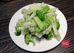 ＃河北菜＃火腿炒双花的做法图解6