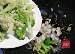 #河北菜#火腿炒双花的做法图解9