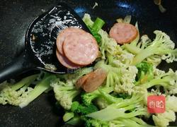 ＃河北菜＃火腿炒双花的做法图解12