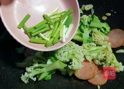 ＃河北菜＃火腿炒双花的做法图解14