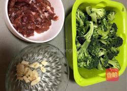 蒜香肉盖浇西兰花的做法图解1