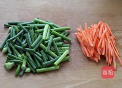 蒜苔肉丝炒面的做法图解3