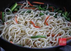 蒜苔肉丝炒面的做法图解7