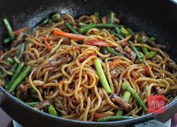 蒜苔肉丝炒面的做法图解9