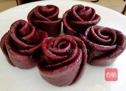 桑椹果渣玫瑰花馒头的做法图解5