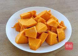 巧克力糯米南瓜糕的做法图解2