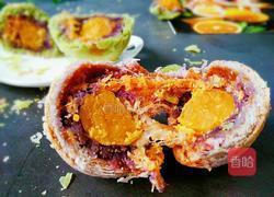 多彩麻薯蛋黄酥的做法图解19