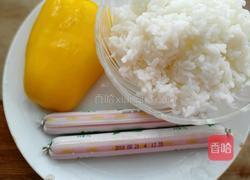火腿肠炒饭的做法图解1