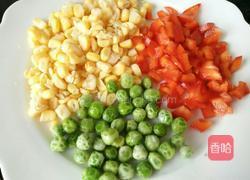 鸡丁五彩粥的做法图解2