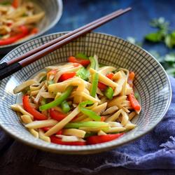 彩椒炒杏鲍菇的做法[图]