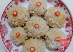 鸭蛋黄糯米肉丸子的做法图解6