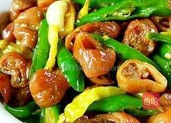 尖椒爆大肠的做法图解8