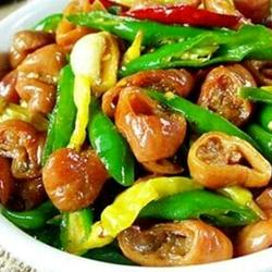 尖椒爆大肠的做法[图]