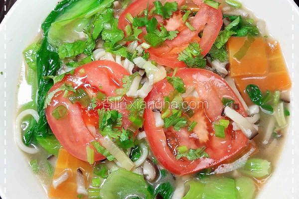 菌汤蔬菜面