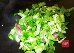 腊肠菜炒饭的做法图解7