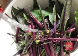 Illustration of how to stir-fry red cabbage moss 2