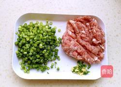 肉沫炒蒜苔的做法图解1