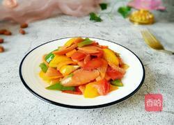 彩椒炒火腿的做法图解8