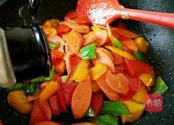 彩椒炒火腿的做法图解6