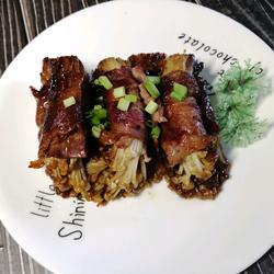 ＃河北＃金针菇培根卷的做法[图]