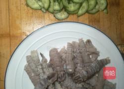 黄瓜鸡蛋炒皮皮虾肉的做法图解2