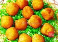 炸香甜地瓜丸子的做法图解12