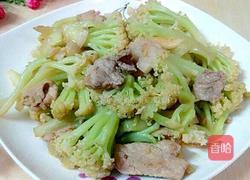 菜花炒肉的做法图解9