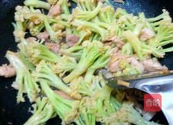 菜花炒肉的做法图解8