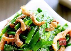 肉丝炒韭菜的做法图解7
