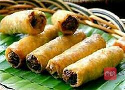 香椿芽春卷的做法图解3