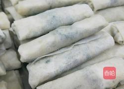 荠菜(野菜）春卷的做法图解6