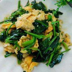 菠菜炒鸡蛋的做法[图]