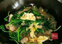 粉条鸡蛋炖菠菜的做法图解5