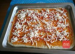 薄底鸡丁鲜果披萨的做法图解10