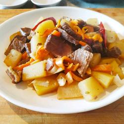 土豆炖牛肉的做法[图]