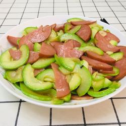 角瓜炒火腿的做法[图]