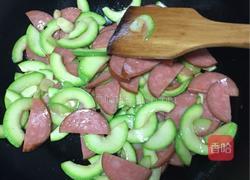 角瓜炒火腿的做法图解7