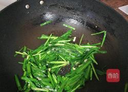 韭菜炒河虾的做法图解9