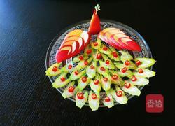 正月十五闹元宵 水果孔雀开屏的做法图解13