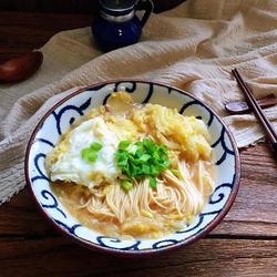 白菜鸡蛋汤面的做法[图]
