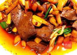 泡菜炒鸭血的做法图解9