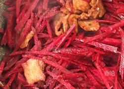 肉片炒紫菜头的做法图解7