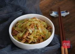包菜炒肉的做法图解8