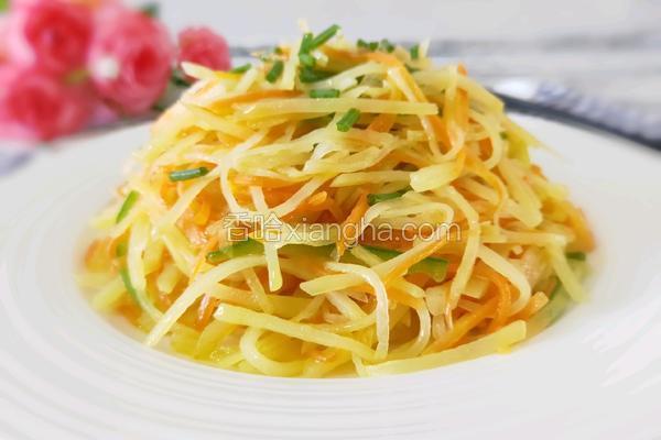 土豆丝炒胡萝卜丝