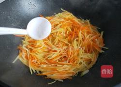 土豆丝炒胡萝卜丝的做法图解8