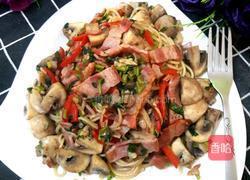 鲜菇培根意面的做法图解12