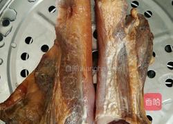 干豆角蒸腊肉的做法图解1