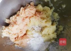 笑脸土豆鸡肉饼的做法图解4