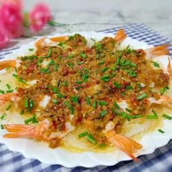 蒜蓉蒸扇贝粉丝虾的做法[图]