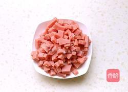 葱花火腿花卷的做法图解1